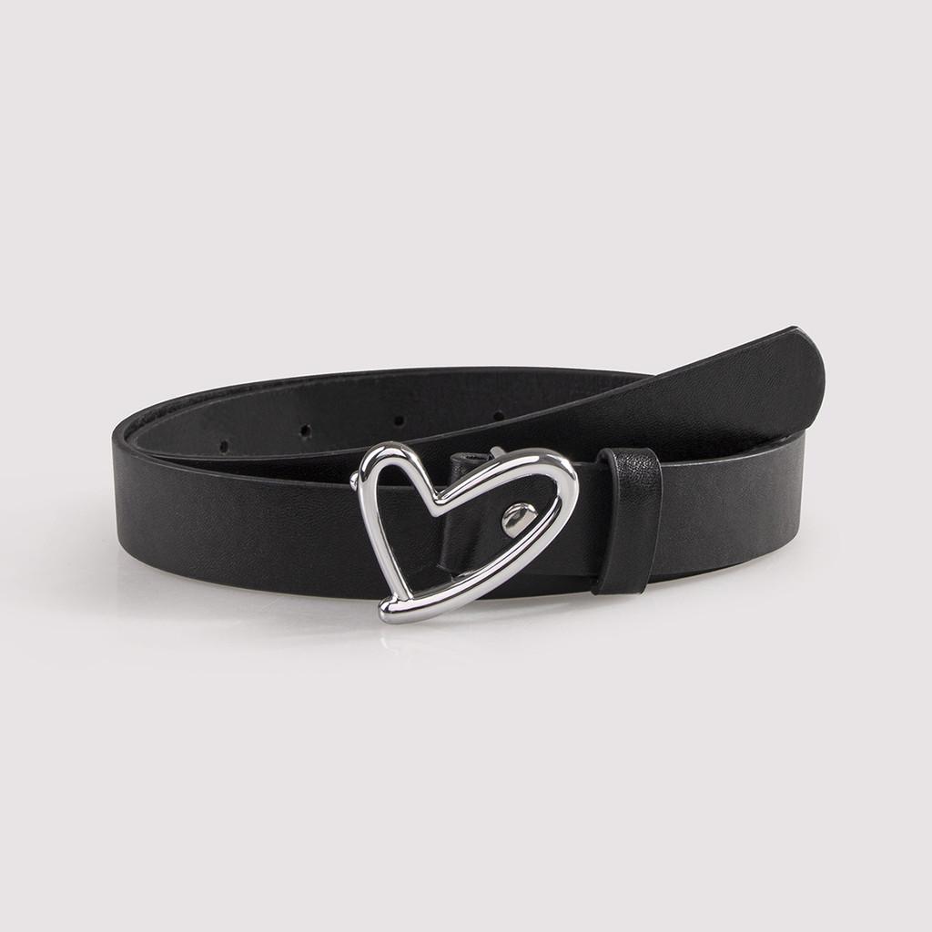 Fashionable Womens Black Geometric Belt With Alloy Buckle For Everyday Wear