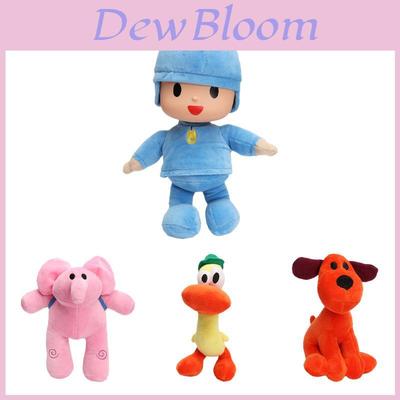 Conjunto Adorável de 4 Pocoyo Elly Pato Loula Bonecos de Pelúcia Macia para Crianças