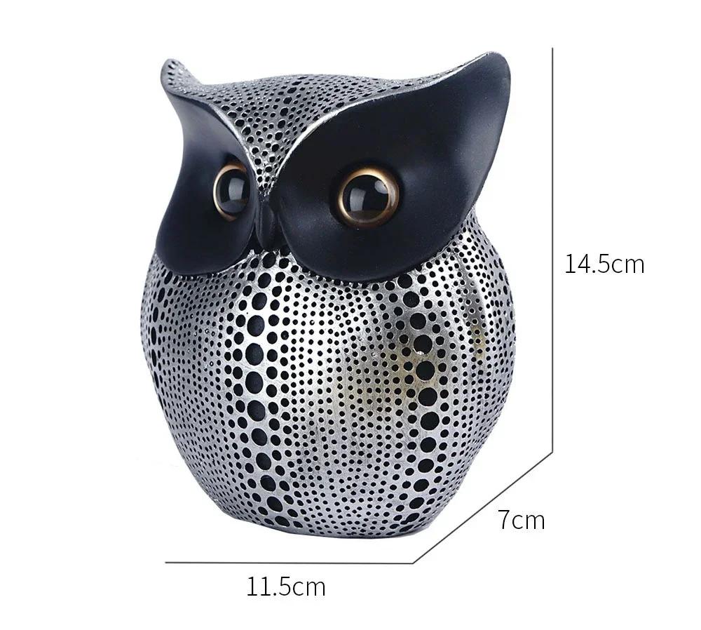 Nordic Owl Statues Home Decoration Accessories Resin Animal Sculptures Decorative Bird Ornaments for Living Room TV Cabinet