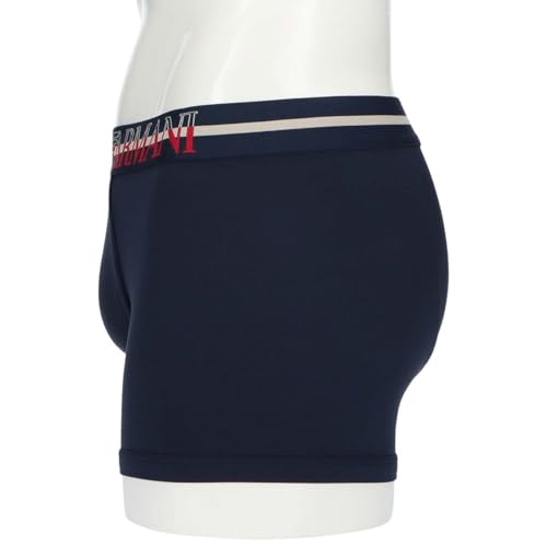 Emporio Armani ESSENTIAL MICROFIBER Men's Boxer Briefs, Front Closure, EU Size, Navy, 54047199, Size 68