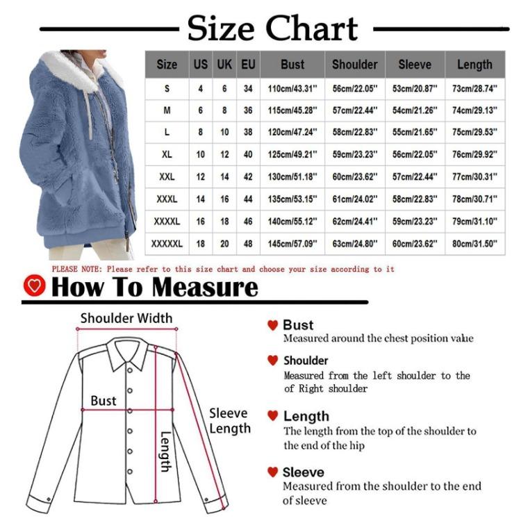 Damen Locker Plüsch Wintermantel Langarm Reißverschlusstasche Kapuze Mode Uni
