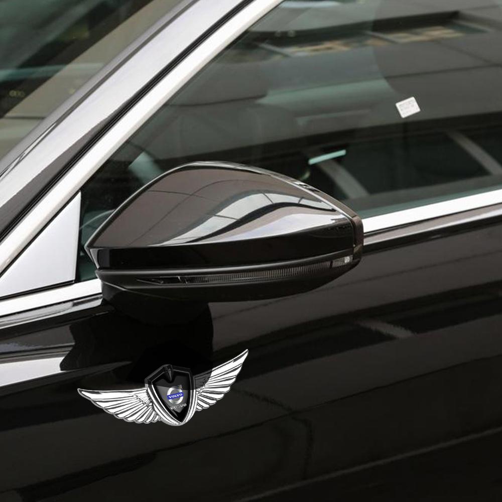 Adesivi Emblema Stile Ali Metalliche 3D per Bagagliaio Parafango Auto per Volvo T6 AWD C30 C40 C50 C70 S40 S60 S70 S80 S90 V40 V50 XC90