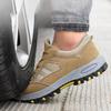 Oulylan Lightweight Breathable Industrial Safety Shoes Wear Resistant Steel Toe Work Boots Men Anti-smash Protection Footwear