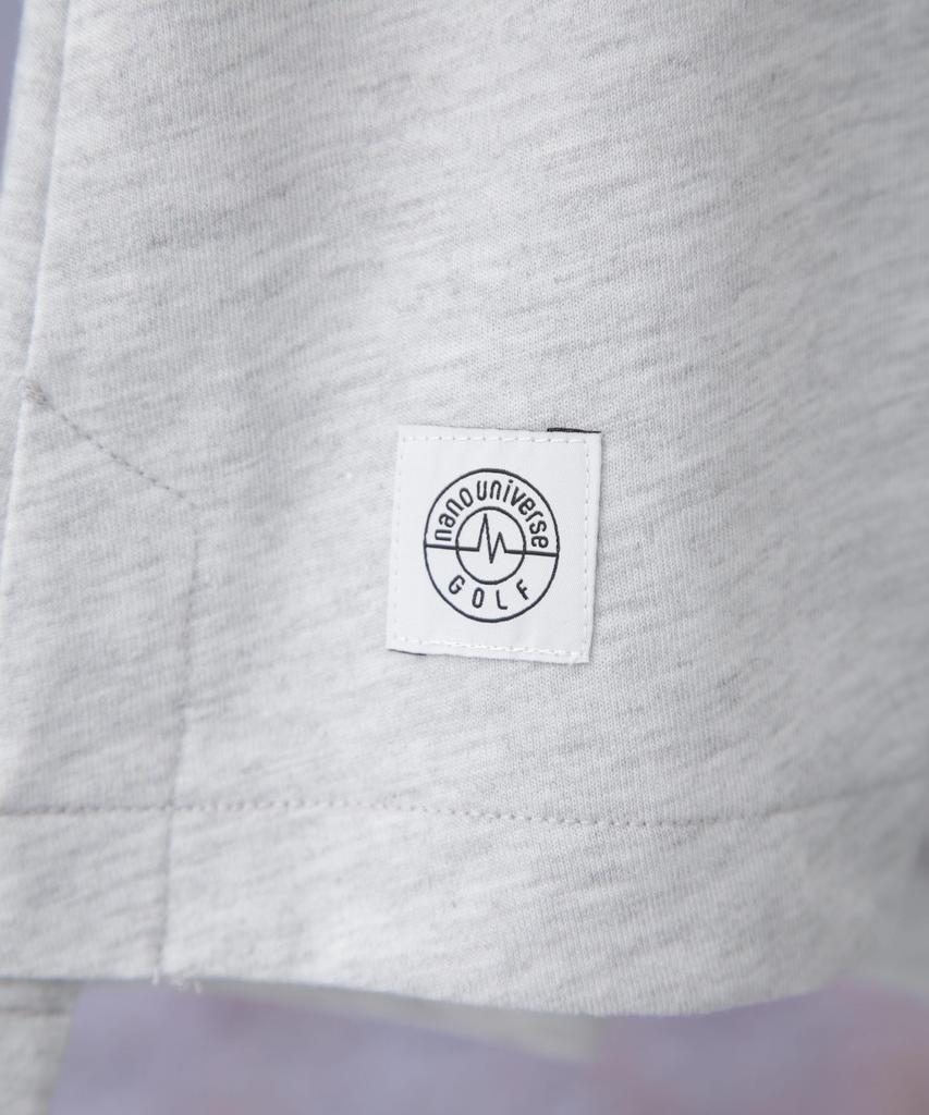 Nano Universe Sleeveless Mock Neck Size Golf Shirt, S, Gray,