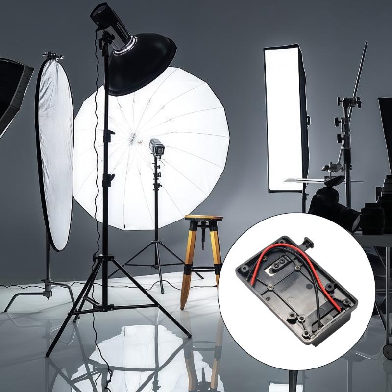 Universal V Lock Mount Plate For Camera LED Lights Quick Release Bracket for Various Photography Equipment Aluminum