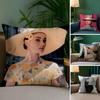 A-Audrey Hepburn Pillow Case Anti-dustmite Invisible Zipper Sofa Bed