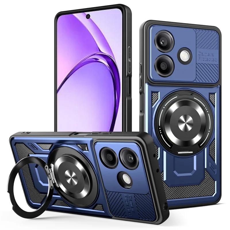 Armor Shockproof Case For OPPO A5 Pro 5G Protective Cover Ring Stand Holder Fundas Coque Capa