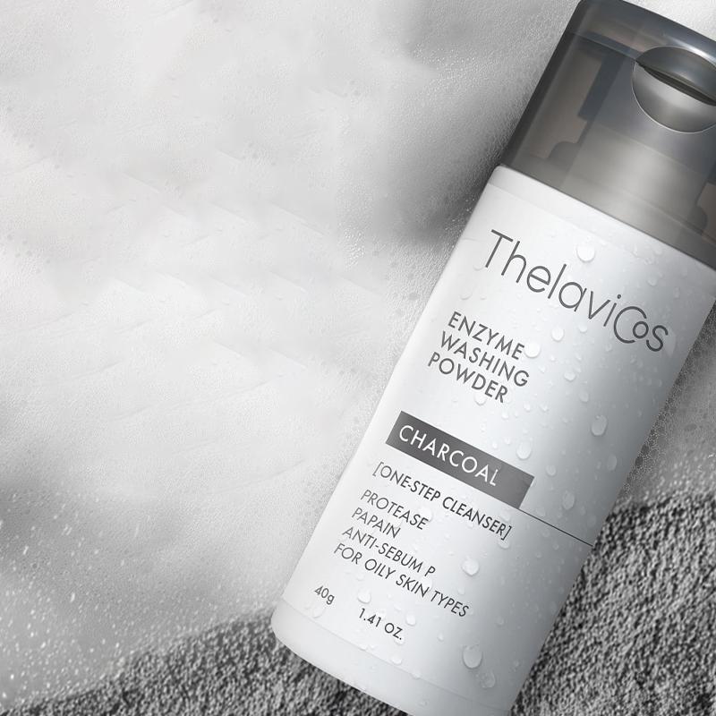 Thelavicos Aktivkohle-Enzym-Waschpulver 40g