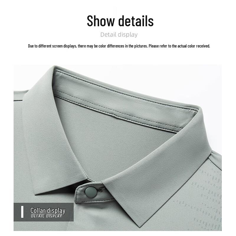 ROMON Men's Short Sleeve Wrinkle-Free Business Casual Shirt