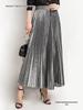 Plus Size High Waist Pleated Beach Skirt for Women - European & American Style