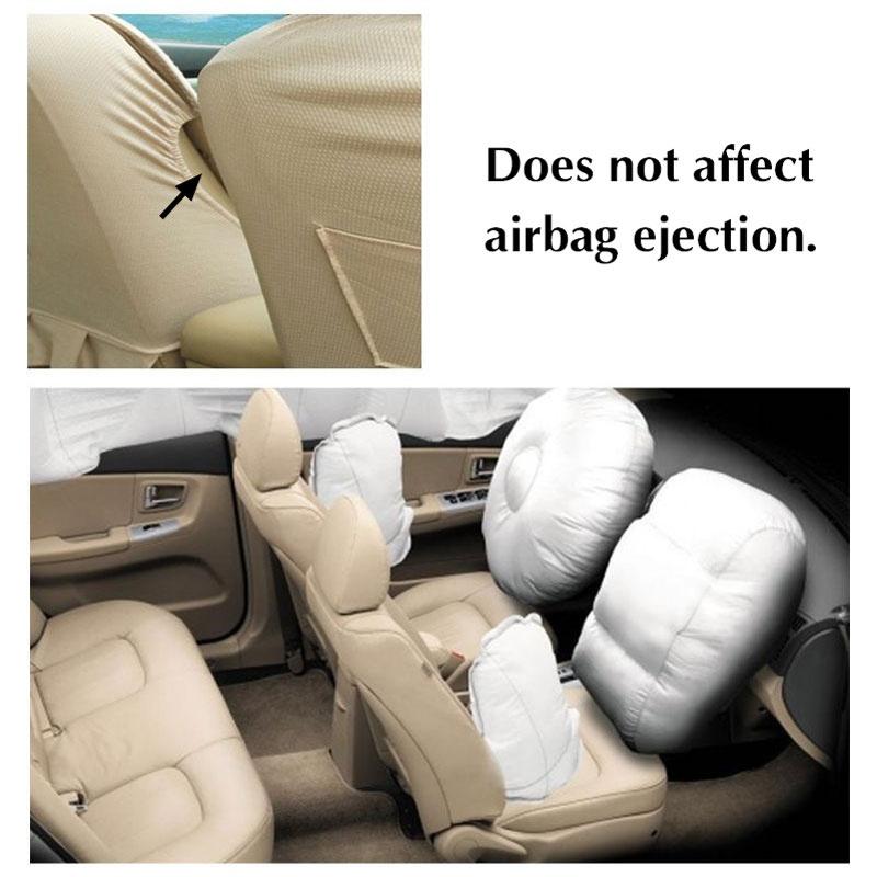 Universal Breathable Wood Fiber Car Front Seat Cover Cushion Cover Protector USA