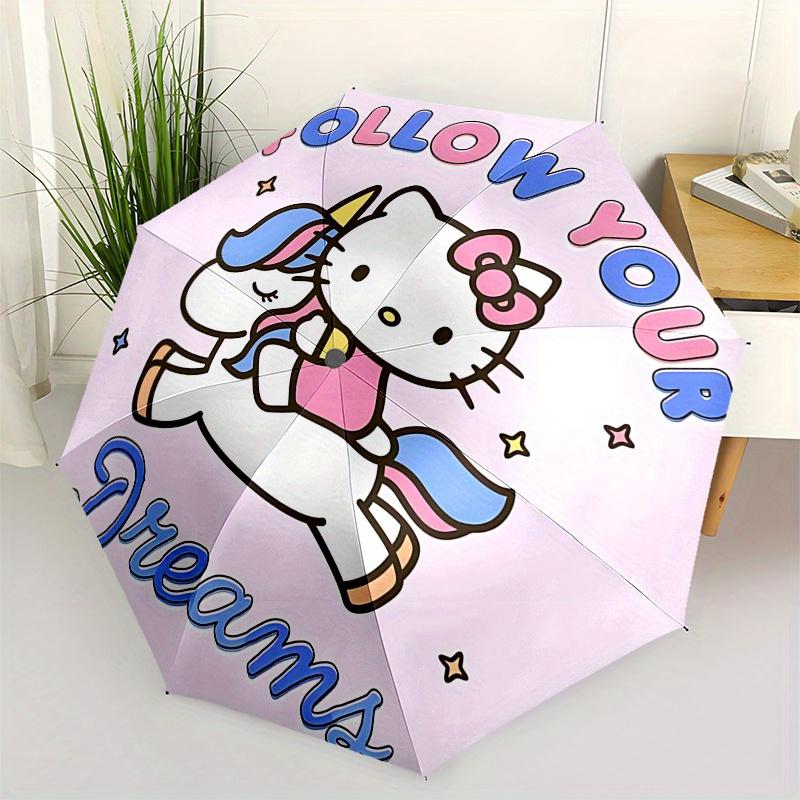 

Unicorn, Dreams Automatic opening and closing folding umbrella with 8 rib frame and compact travel design, perfect for all occasions | Styli