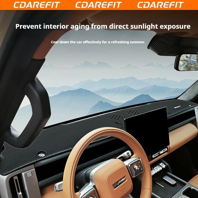 For Chery iCAUR V27 Dedicated Car Central Control Dashboard Light-blocking Pad Flannel Sun Protection Heat Insulation Accessory
