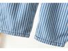 Gestreifte Jeans-Overalls im koreanischen Stil für Babys (Modelljahr 2026) (0-3 Jahre)