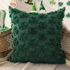 Soft Plush Throw Pillowcase Green Shamrock Sofa Cushion Covers Pillow Cover  for St Patricks Day