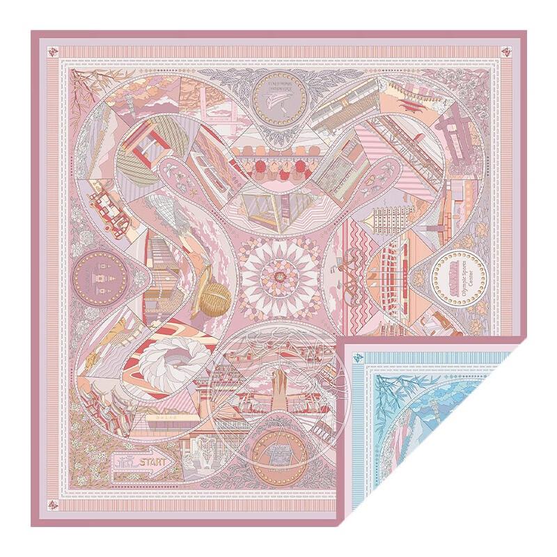 Aurora Double-Sided Mulberry Silk Scarf