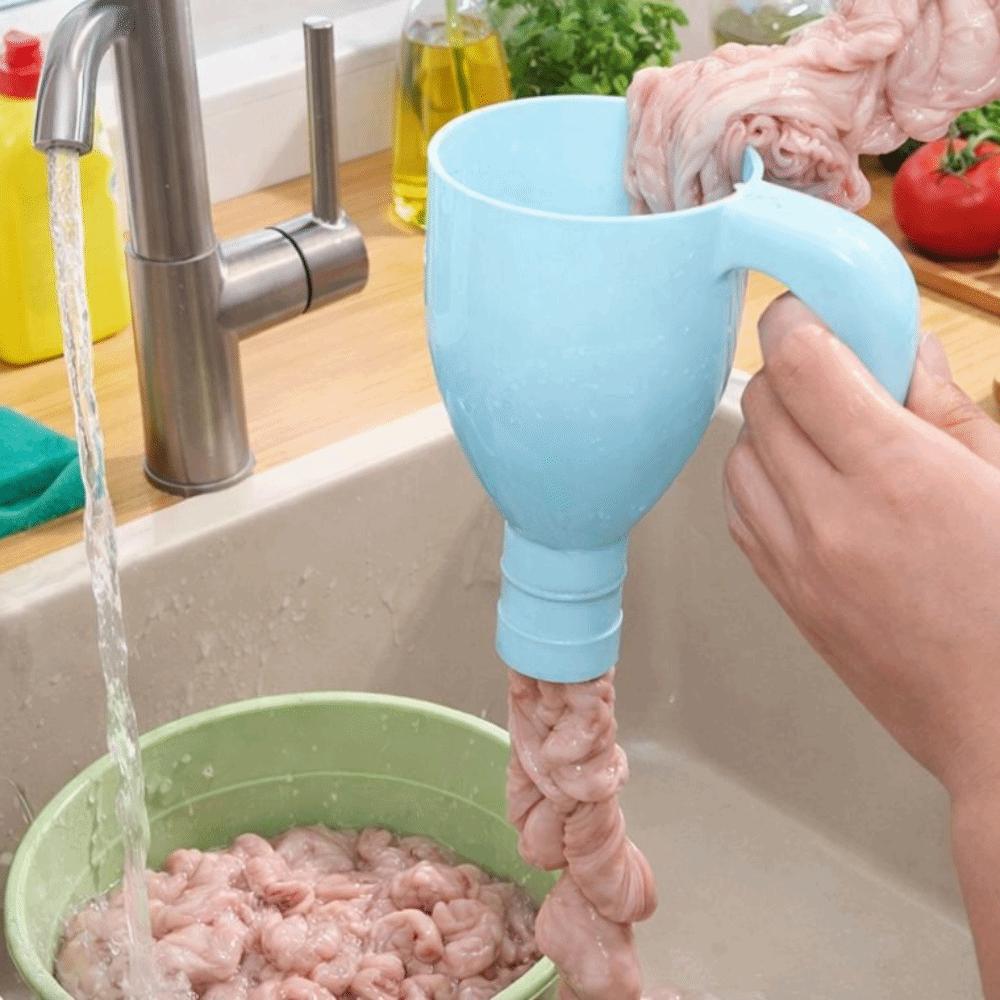 Food-Grade Pork Intestine Cleaner Machine Handmade Pig Intestine Funnel Food Processing