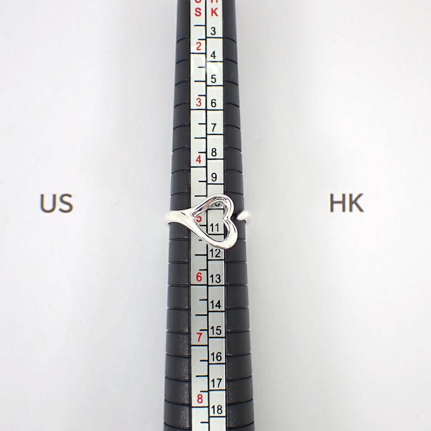 [Used] TIFFANY 925 Open Heart Ring / Size 9 / G511-20