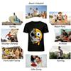 Melting Skull Smiley Print Edgy Street Style Men's Short Sleeve Tee Pure cotton T-shirt