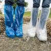 10Pcs Rainy Disposable Shoe Covers Plastic Outdoor Thick Wear-resistant Waterproof Isolation Foot Covers Transparent