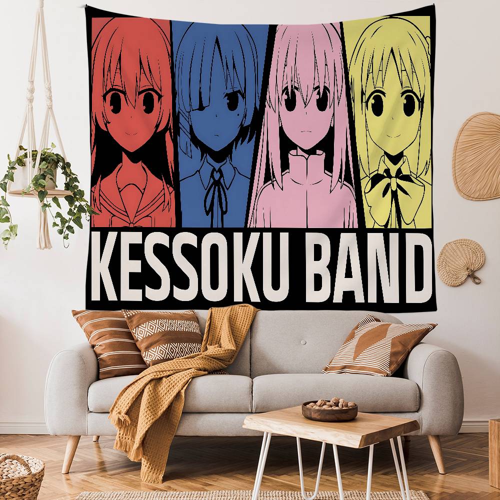 Anime Bocchi The Rock Cartoon Wandkleed Wanddecoratie Huishoudelijke Woondecoratie