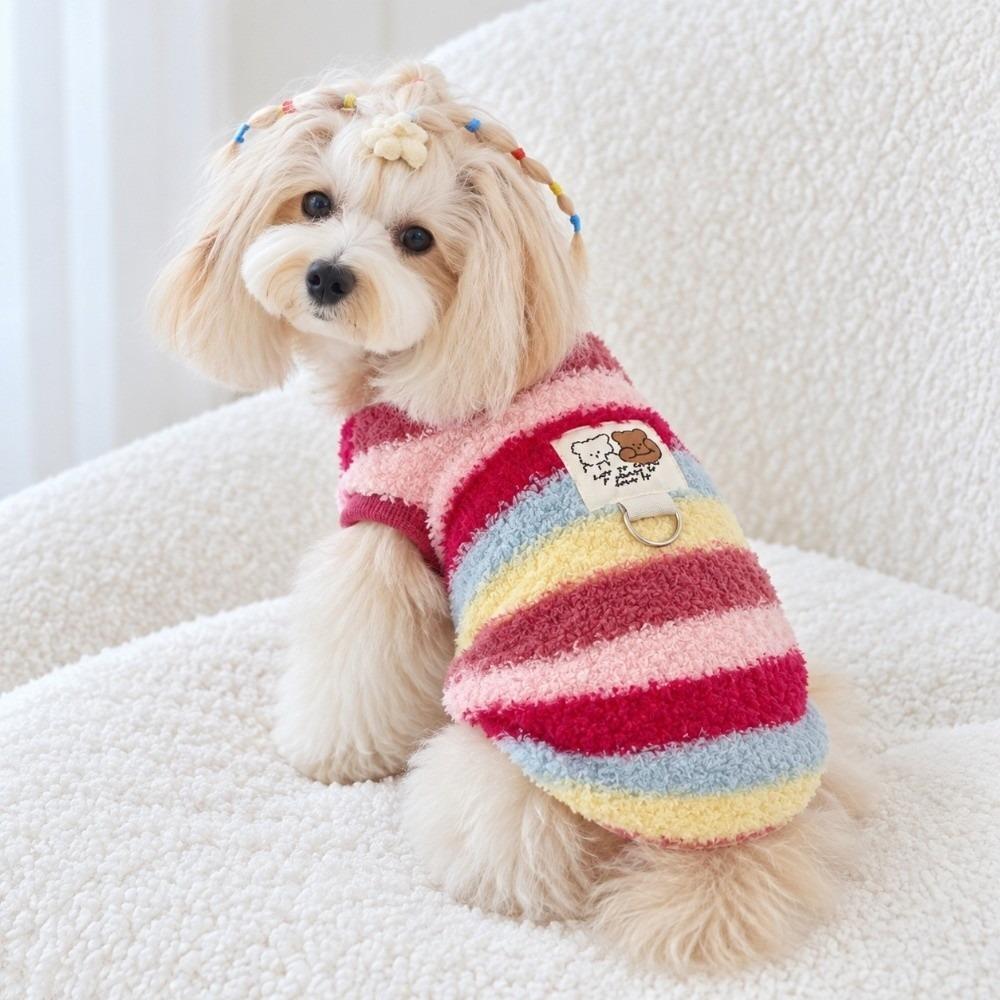 Winter Dog Hiking Jacket Fleece-lined Plush Dogs Coat Fashion Dog Bodysuit for Small Medium Dog