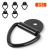 6/10PCS Car Puller D-shaped Stainless Steel Hook Tie Down Anchors Ring Iron for Cargo Truck Kayaks Sling Trainers Hammocks