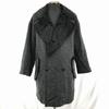 Made In Japan LAUTREAMONT Big Collar Wool Double Coat F Men Black(USED)