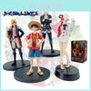 2022 Dxf Red One Piece Action Figures Monkey D. Luffy Roronoa Zoro Sanji And Usopp 18cm Pvc Collectibles