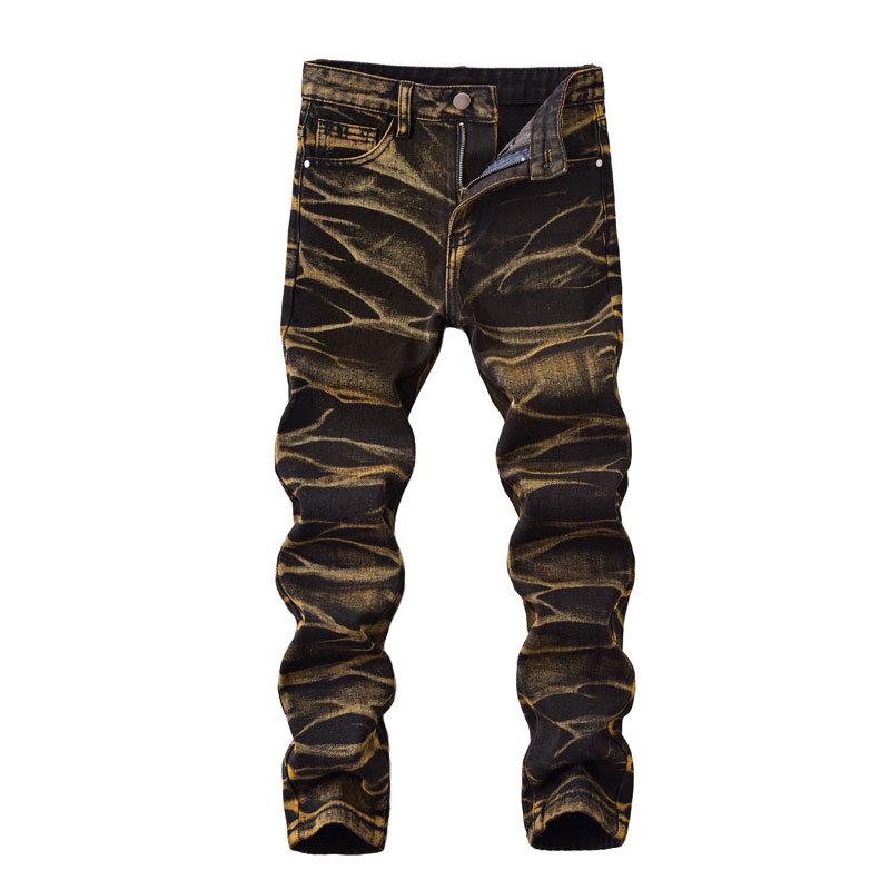 Trendy Korean Style Boys' Ripped Jeans - Casual Medium & Large Sizes for Spring & Autumn