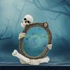 KX4B Gothic Skeleton Frame Resin Ornament Skull Picture Frame Decoration For Holiday