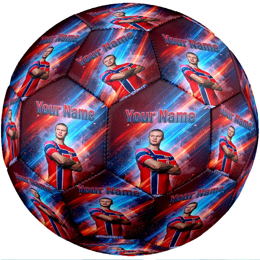 Erling Haaland Moda Taglia 5 Calcio Resistente all'Usura Antiscivolo Pallone da Calcio Per Allenamento Sportivo Uso Ricreativo