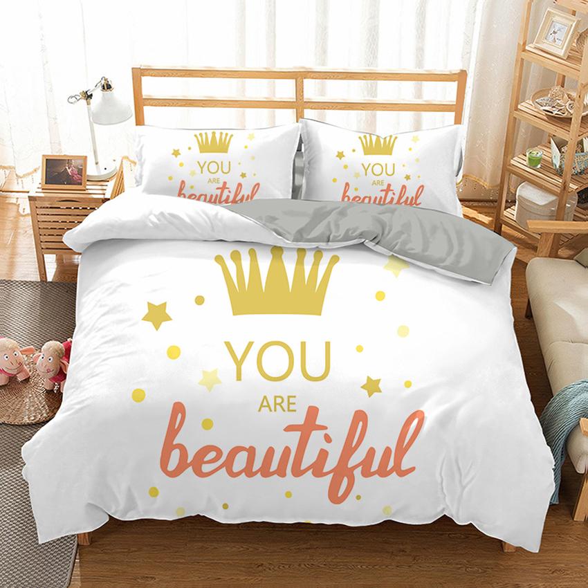 Lover Couples King Queen Duvet Cover Black And White Printed Bedding Set For Adults Valentine's Day Bedroom Decor Quilt Cover