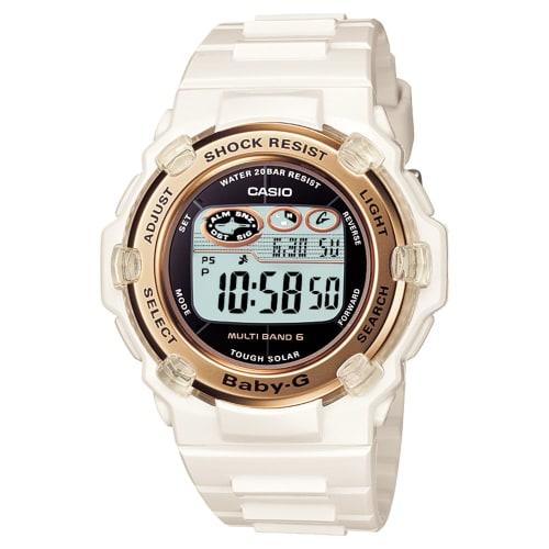 

Casio Baby-G Радиоуправляемые Солнечные Часы с EL Подсветкой, BGR-3003-7AJF, Белые