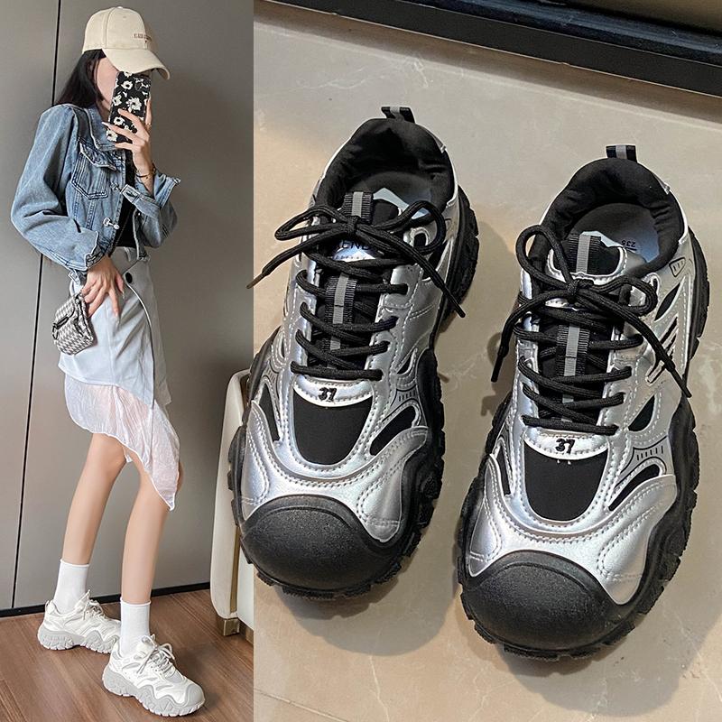 

ЖенщиныПлатформаКроссовкиЖенщинаПовседневнаяСпортивныеДышащие кроссовки на толстой подошвеЖенские новые весенне-осенние спортивные туфли на плоской подошвеМокасины 40