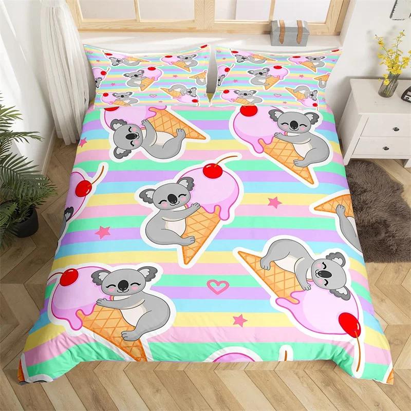 Cartoon Animal Duvet Cover Set Cute Pet Dog Twin Full Queen King Bedding Set Lovely Animal Print Comforter Cover With Pillowcase