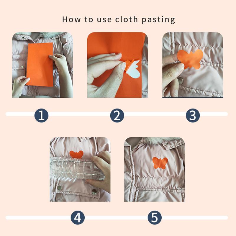 1Set No Ironing Stickers Patches Down Jacket Universal Black Self Adhesive Patcher Repair Washable Sewing Fabric Diy Fix Patch