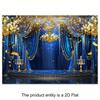 1Pcs  Vintage Shiny 2DFlat Blue Decoration Background Winter Backdrop Decorations For Photo Studio Photo Booth Christmas Part