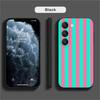Colorful Striped Phone Case For Samsung Galaxy A52 A42 A32 A22 A12 A02S A72 A73 A51 A41 A31 A21S A71 A40 A30S A20S