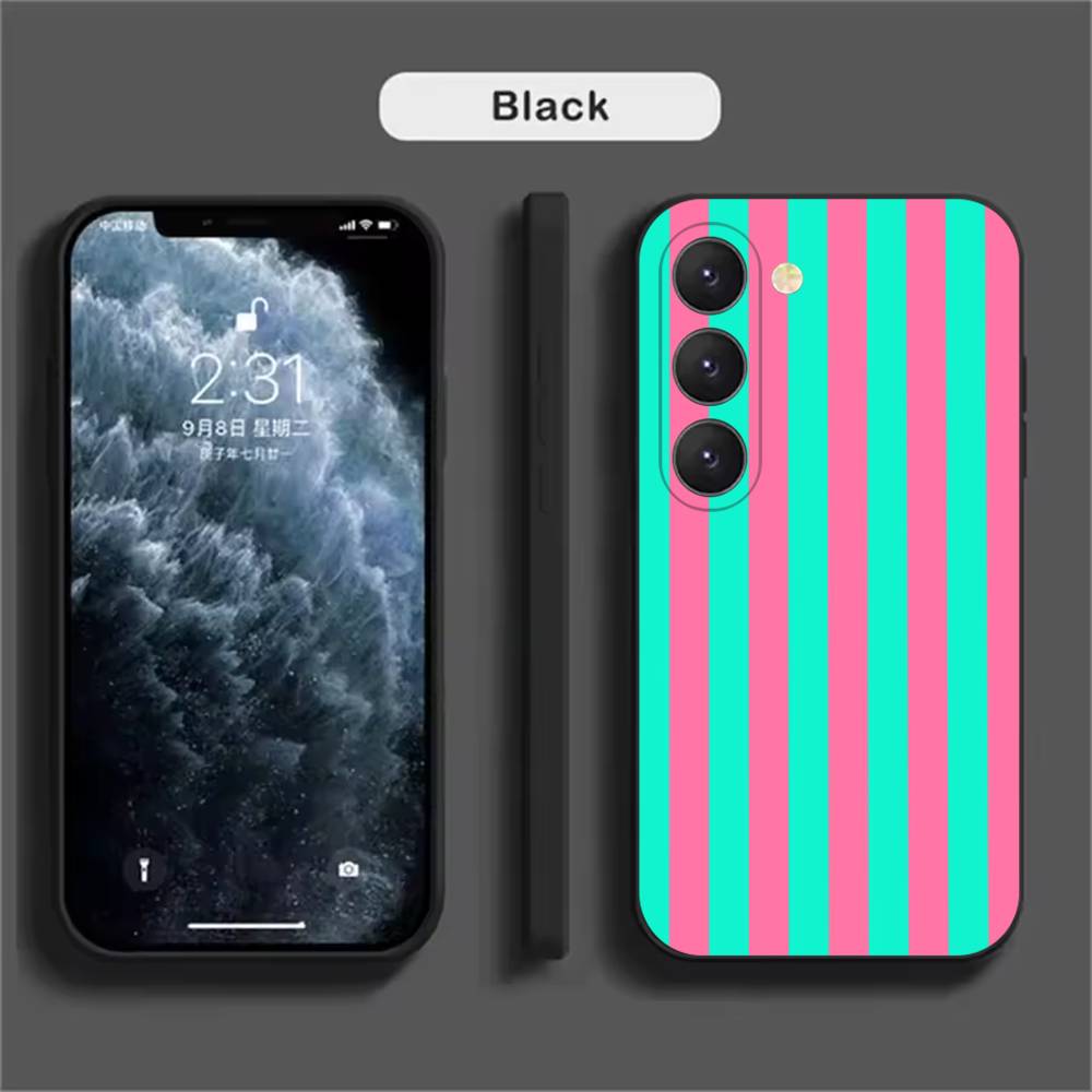 Colorful Striped Phone Case For Samsung Galaxy A52 A42 A32 A22 A12 A02S A72 A73 A51 A41 A31 A21S A71 A40 A30S A20S
