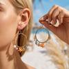 Women's Earrings Marine Series Conch Earrings with Multiple Pendants Bohemian Exquisite Ear Jewelry High-End Stone Earrings