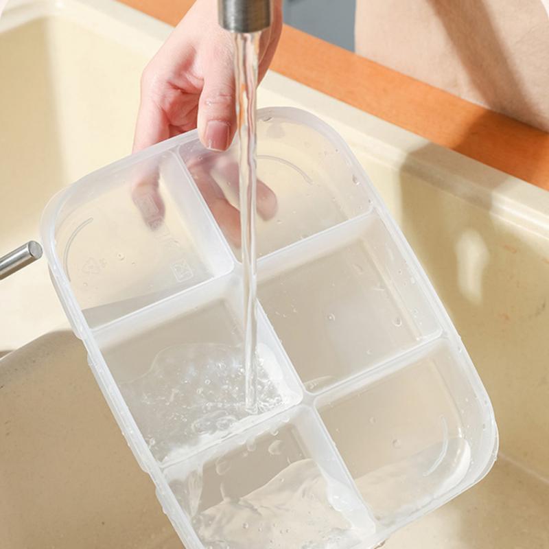 6 Grids Food Storage Box Compartment Refrigerator Freezer Organizer Kitchen Tool Fruit Vegetable Meat Fresh-Keeping Sealed Box