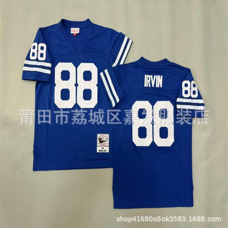 Camiseta de Fútbol Retro NFL Dallas Cowboys para Hombre de Algodón Bordada Camisa Deportiva del Equipo Ropa para Aficionados