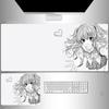 Line Art Anime Oversized Mouse Pad Twodimensional Office Desktop Nonslip Mat Esports Gaming Computer Keyboard Mat