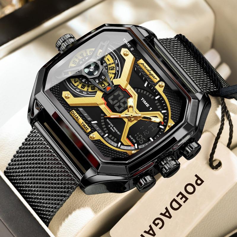 

Top Brand Men s Fashion Watch Explosive Three-Movement Electronic Watch Multi-Function Sports Wristwatch
