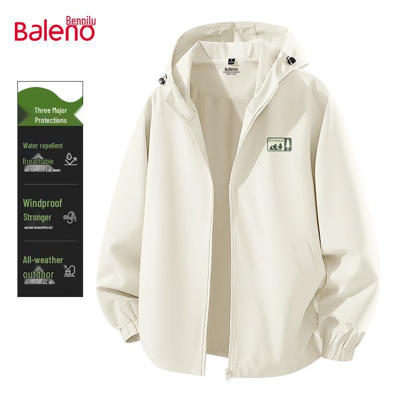 

Baleno Men s Hooded Windproof Waterproof Jacket M