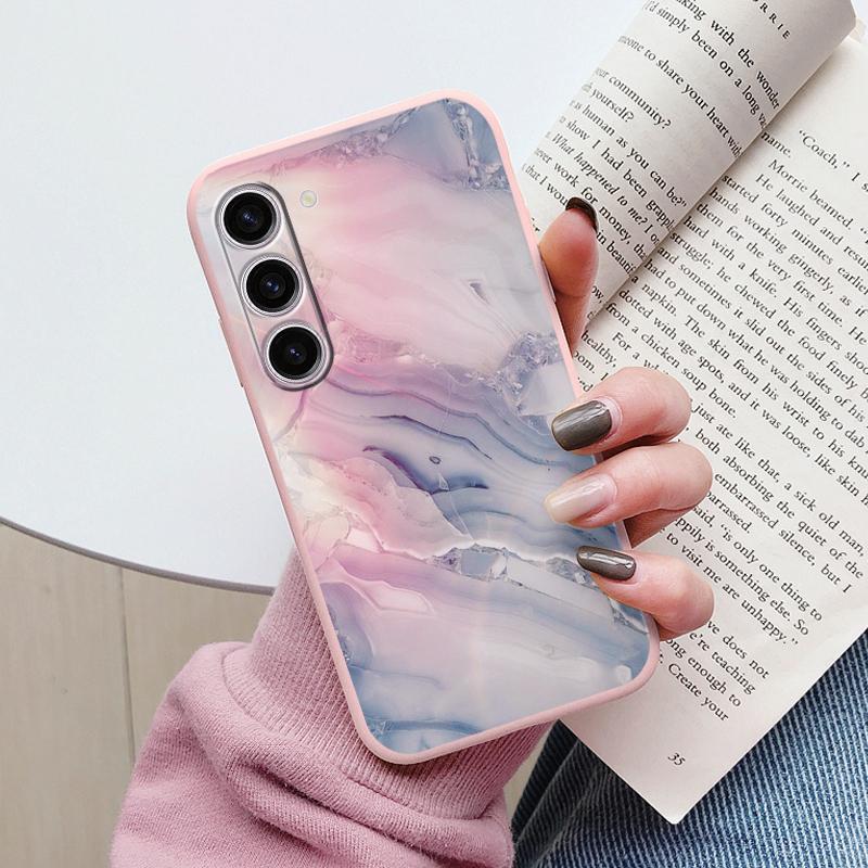 Case For Samsung A55 5G Back Cover Protective Silicone Funda Fashion Marble Stone Texture Coque For Samsung Galaxy A54 A56 Capa