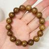 12mm Wooden Beaded Bracelet for Men Handmade Sandalwood Elastic Bangle Natural Wood DIY Beading Charms