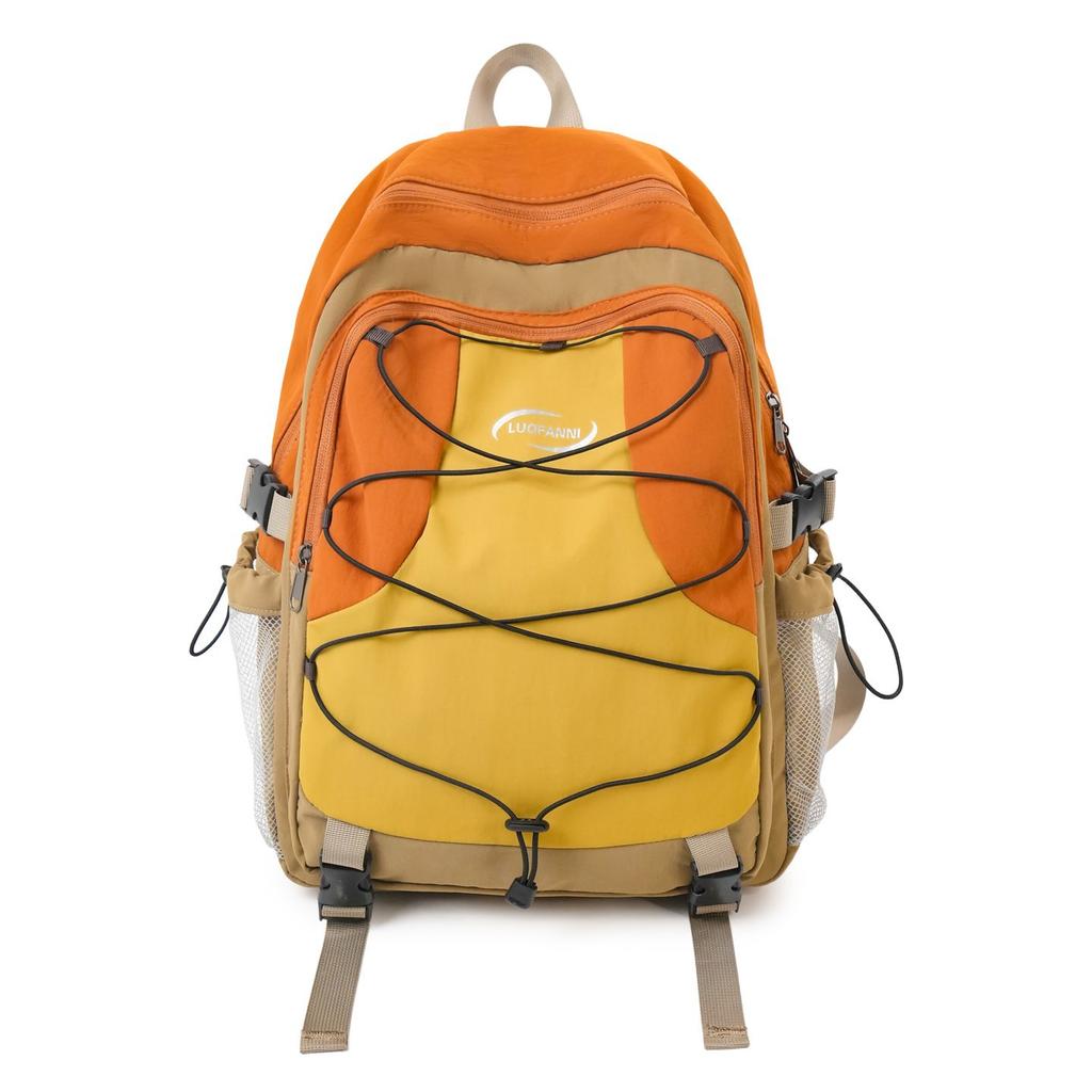 Schoolbagins Wind Mountaineering Bag Women's Travel Lightweight Backpack Strap Design Sports Bag Men's Tide Outdoor Leisure Backpack