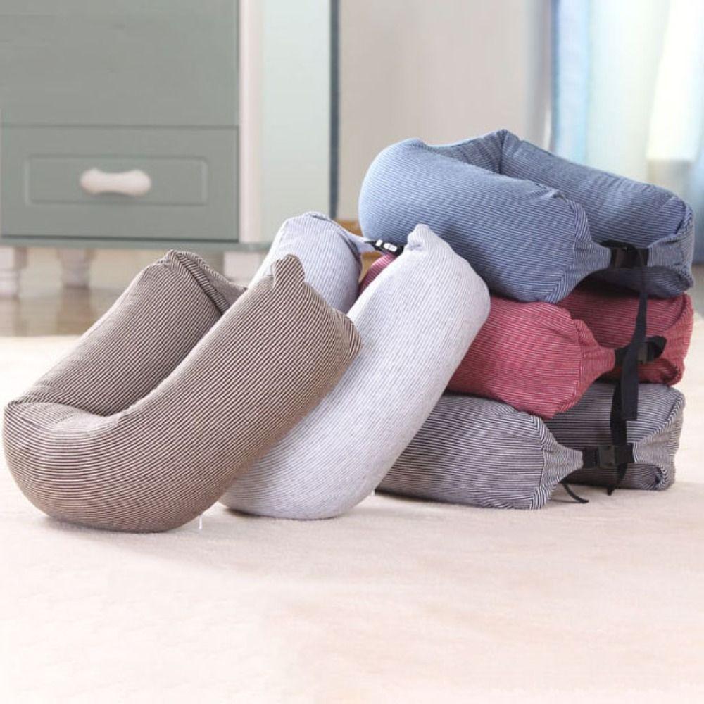 Japanese Style Sleep Neck Support U Shaped Bendable Roll Pillow Portable Nap Pillow  Lumbar